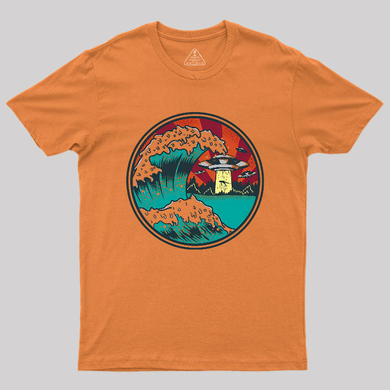 Abduction Of Kanagawa Geek T-Shirt