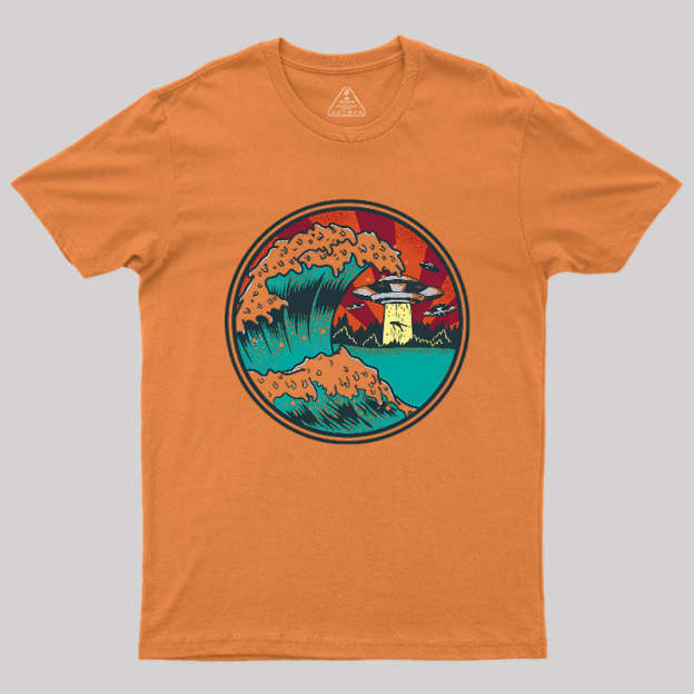 Abduction Of Kanagawa Geek T-Shirt