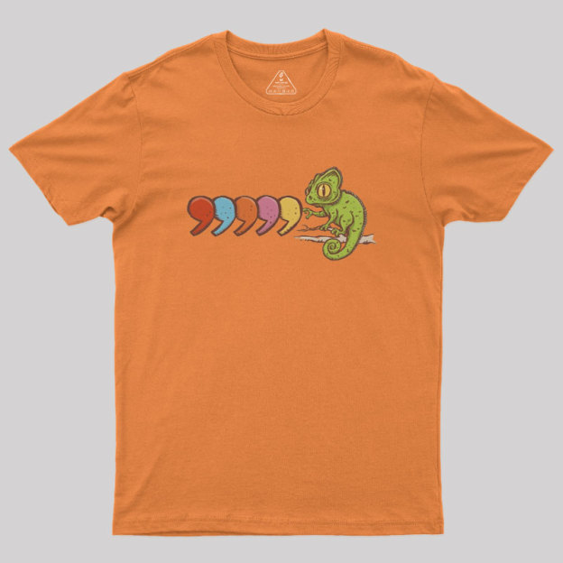 Comma Chameleon Geek T-Shirt