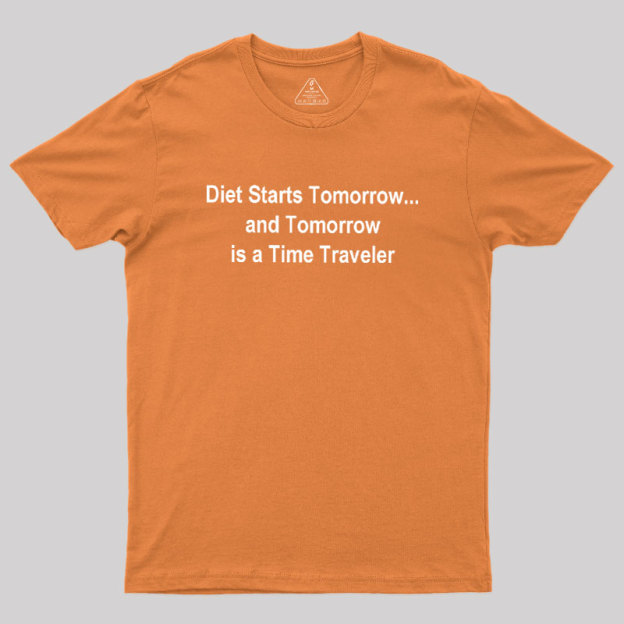 Diet Starts Tomorrow Geek T-Shirt