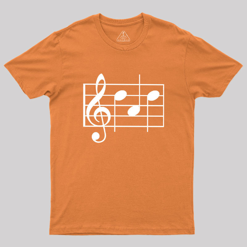 Musical Notes Dad Geek T-Shirt