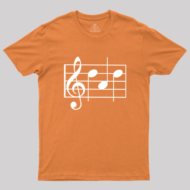 Musical Notes Dad Geek T-Shirt