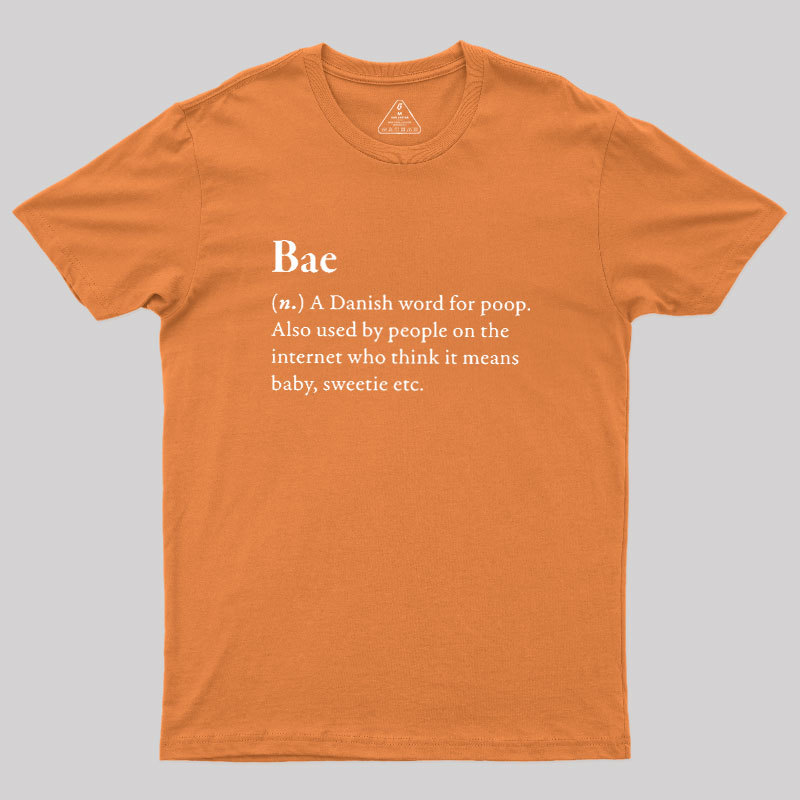 Bac Funny Glossary Geek T-Shirt