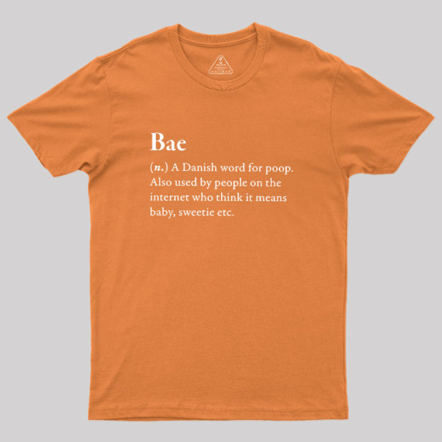 Bac Funny Glossary Geek T-Shirt