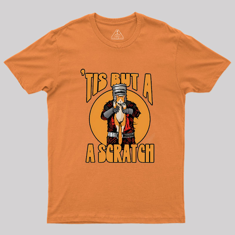 Tis But A Scratch The Black Knight Vs Cat Knight & Kitt Geek T-Shirt