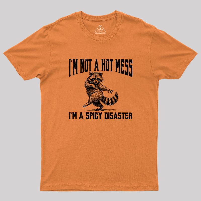 I'm Not A Hot Mess I'm A Spicy Disaster Geek T-Shirt