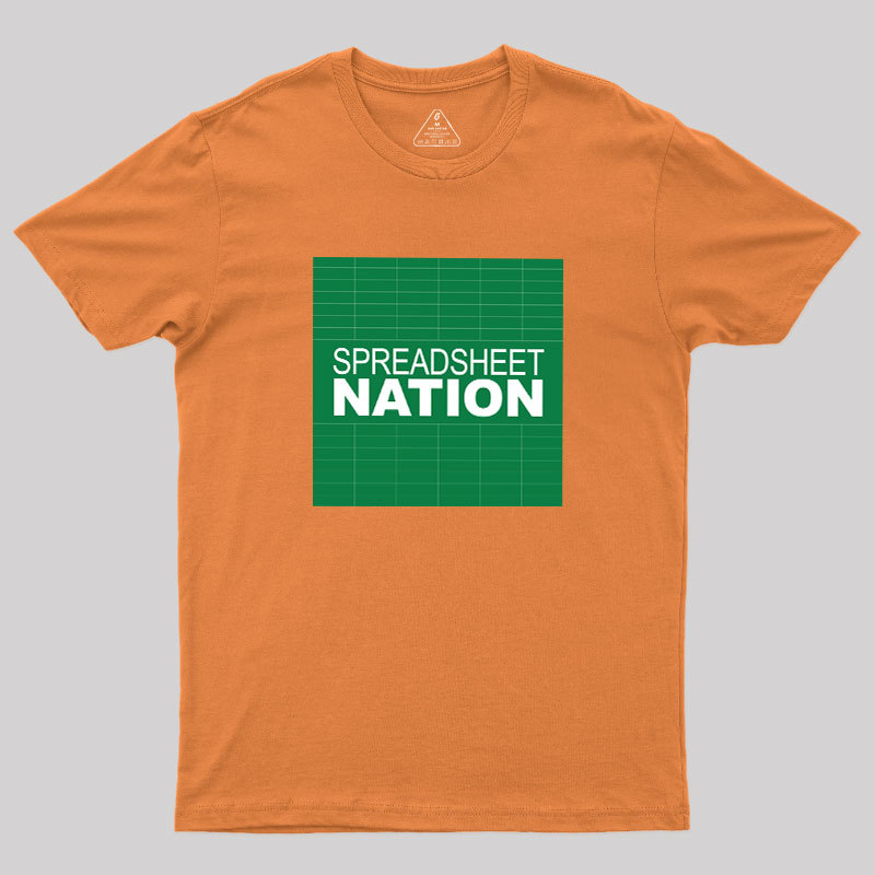 Spreadsheet Nation Geek T-Shirt