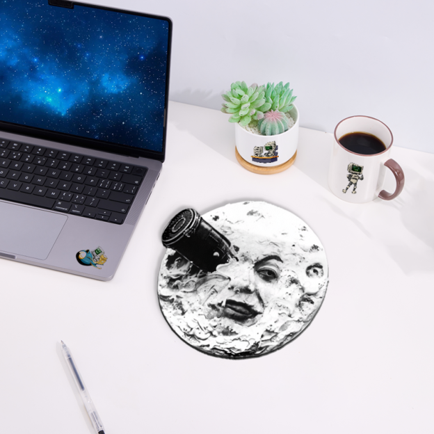 Le Voyage Dans La Lune Novelty Mouse Pad