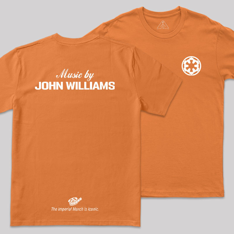 Music By John Williams Front and Back Printed Geek T-Shirt