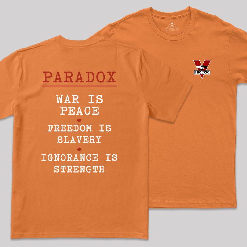 INGSOC Front and Back Printed Geek T-Shirt