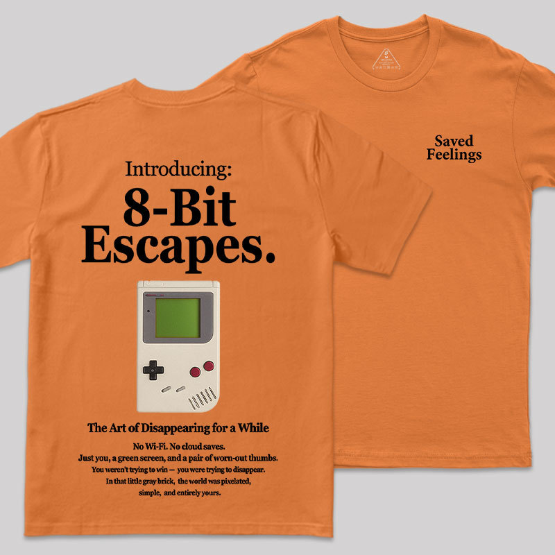 8-Bit Escapes Front and Back Printed Geek T-Shirt
