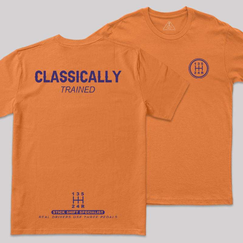 Classically Trained Front and Back Printing Geek T-Shirt