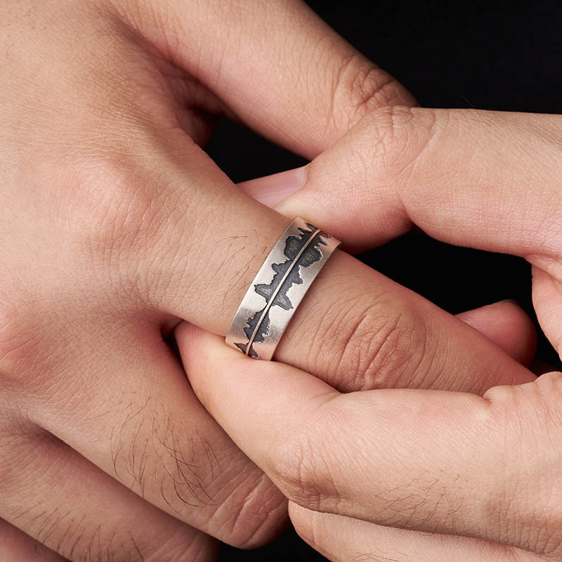 This is Not a Defect Geek Silver Band Ring