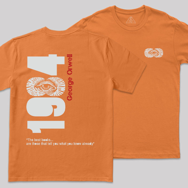 1984 Waching You Front and Back Printed Geek T-Shirt