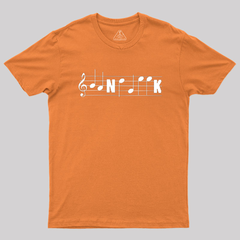 Funny Band Geek Marching Band Music Notes Staff Clef Tee Classic Geek T-Shirt