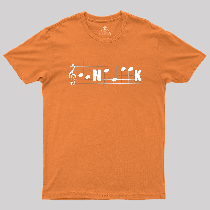 Funny Band Geek Marching Band Music Notes Staff Clef Tee Classic Geek T-Shirt