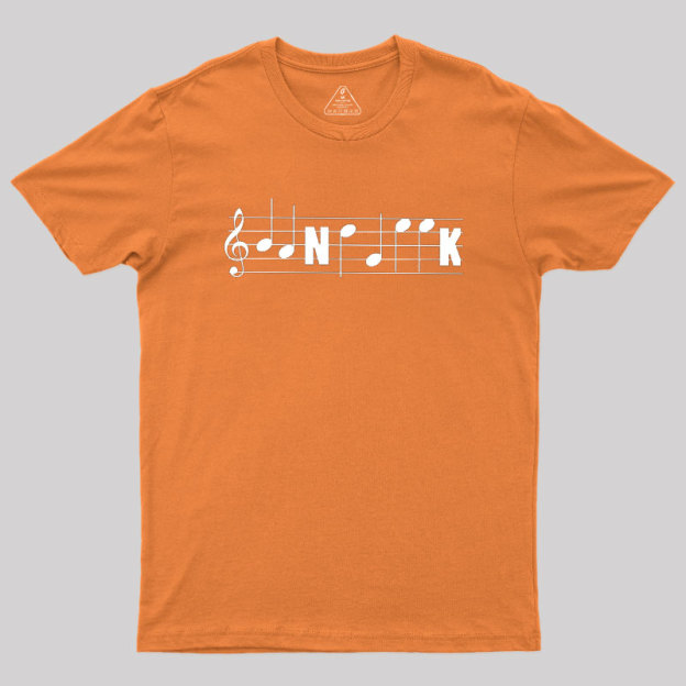 Funny Band Geek Marching Band Music Notes Staff Clef Tee Classic Geek T-Shirt