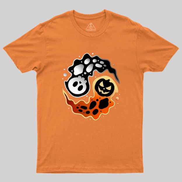 Ying Yang Halloween Geek T-Shirt