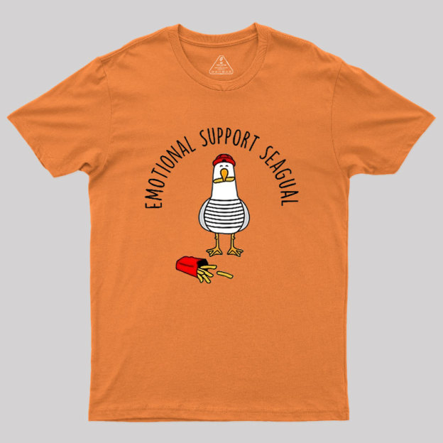 EMOTIONAL SUPPORT SEAGULL Geek T-Shirt