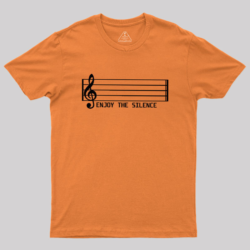 Enjoy The Silence Music Note Geek T-Shirt
