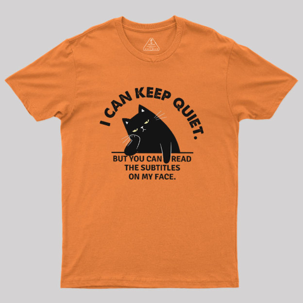 Subtitles on My Face Geek T-Shirt