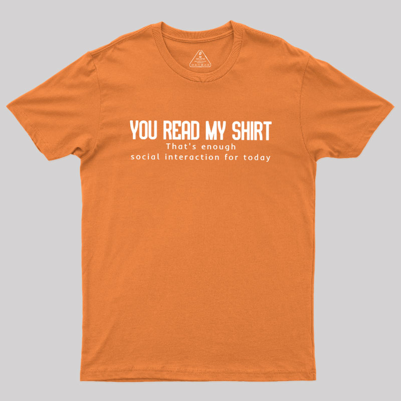 Social Interaction Geek T-Shirt