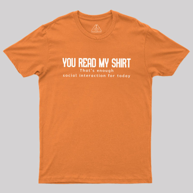 Social Interaction Geek T-Shirt