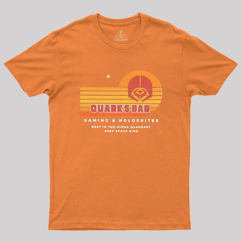 Quark's Bar Deep Space Nine Parody Geek T-Shirt