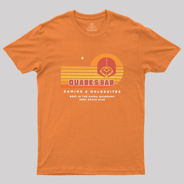 Quark's Bar Deep Space Nine Parody Geek T-Shirt