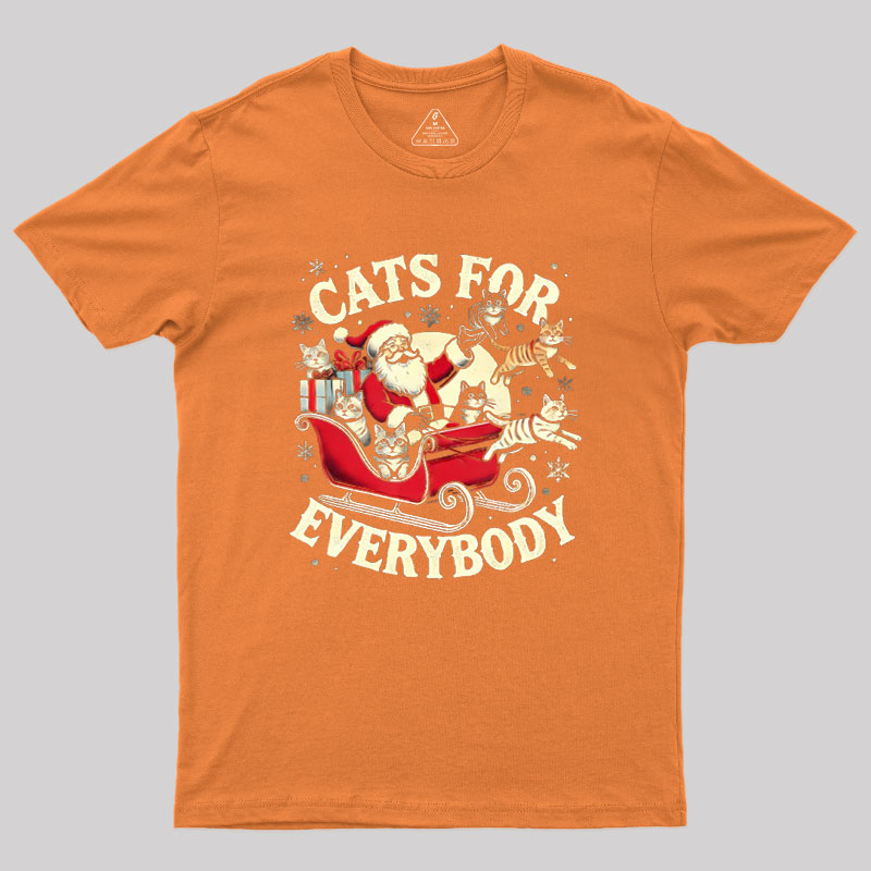Christmas Cat Santa Cat Lover Geek T-Shirt