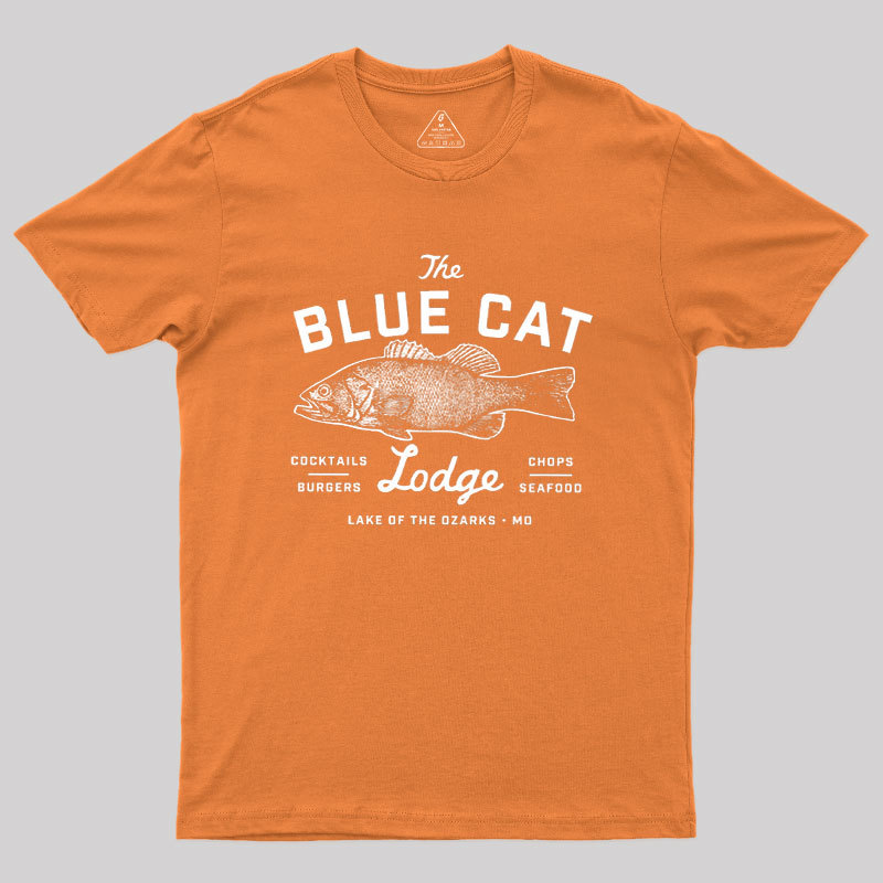 Ozark Blue Cat Lodge Missouri Geek T-Shirt