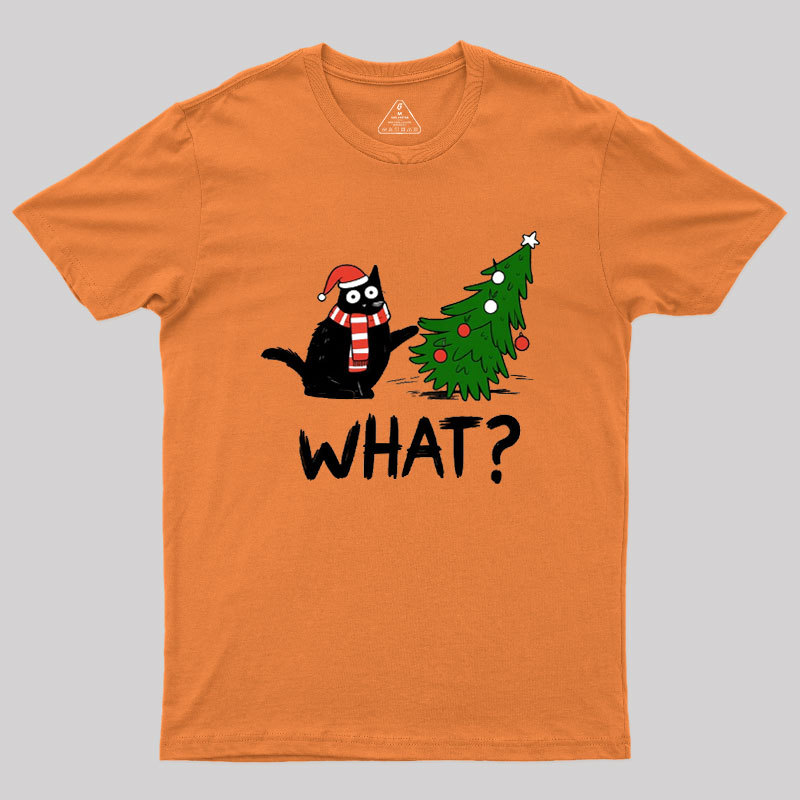 Christmas Cat What Geek T-Shirt