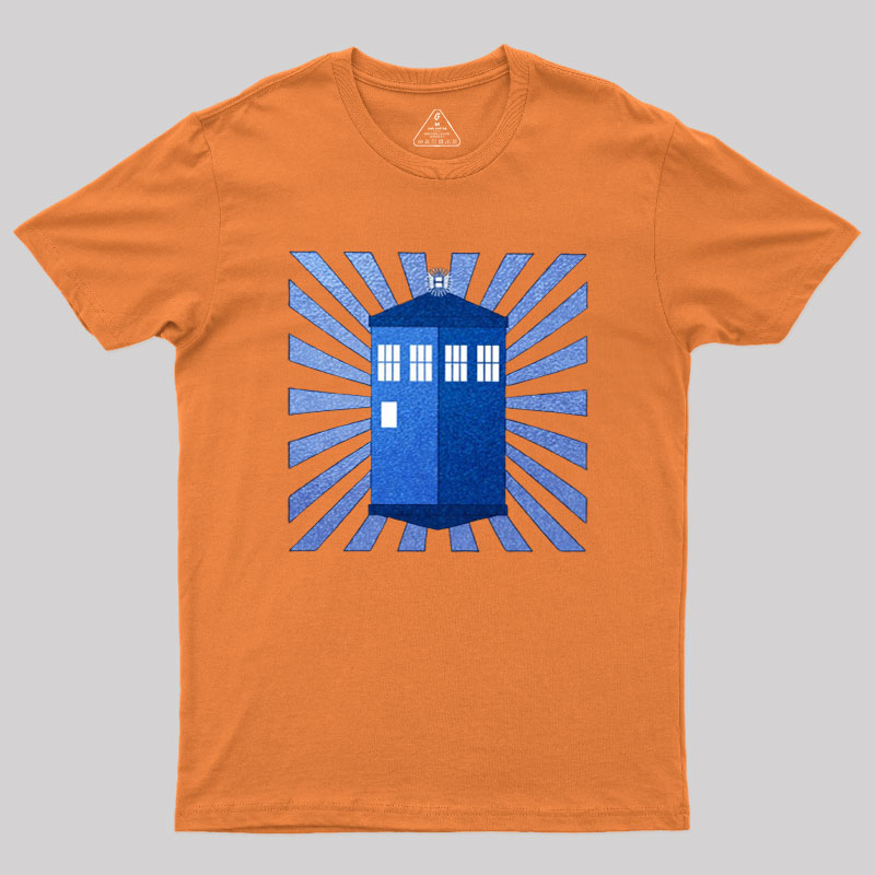 TARDIS Stained Glass Geek T-Shirt