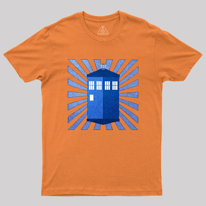 TARDIS Stained Glass Geek T-Shirt