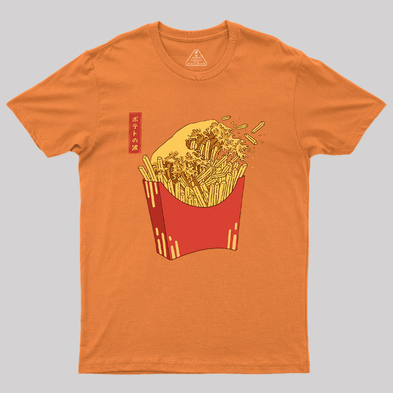 Fries Tsunami Geek T-Shirt