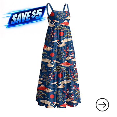 Geek Tiered Cami Maxi Dress