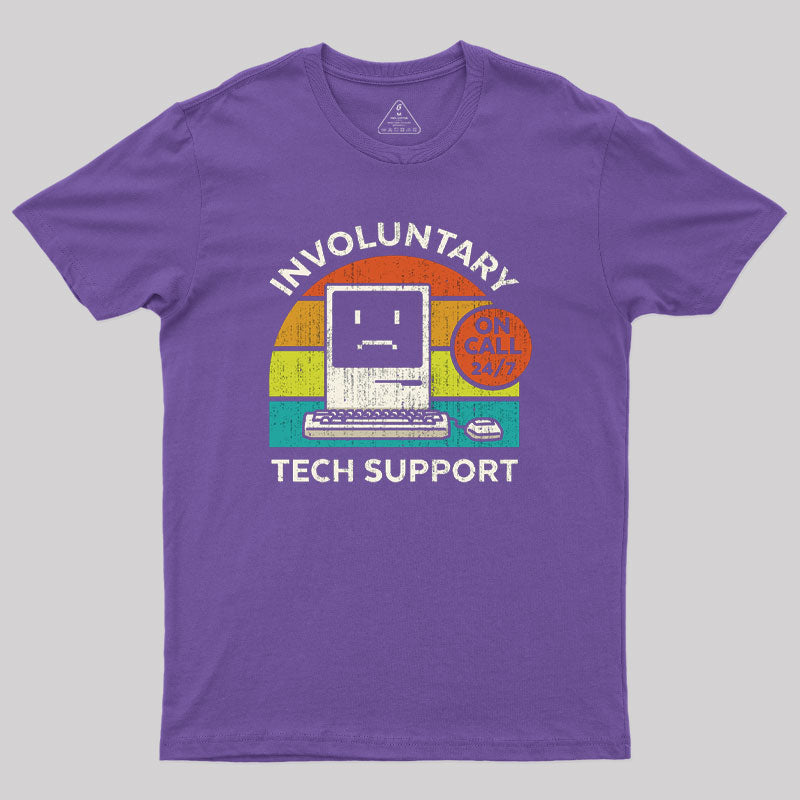 Geeksoutfit Involuntary Tech Support Geek T-Shirt for Sale