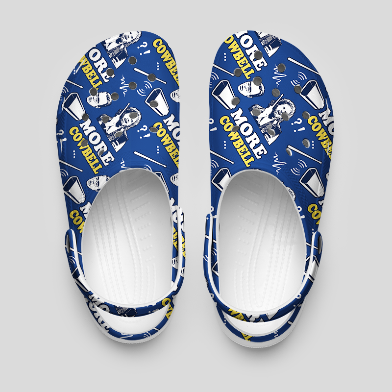 More Cowbell Geek Rubber Clogs