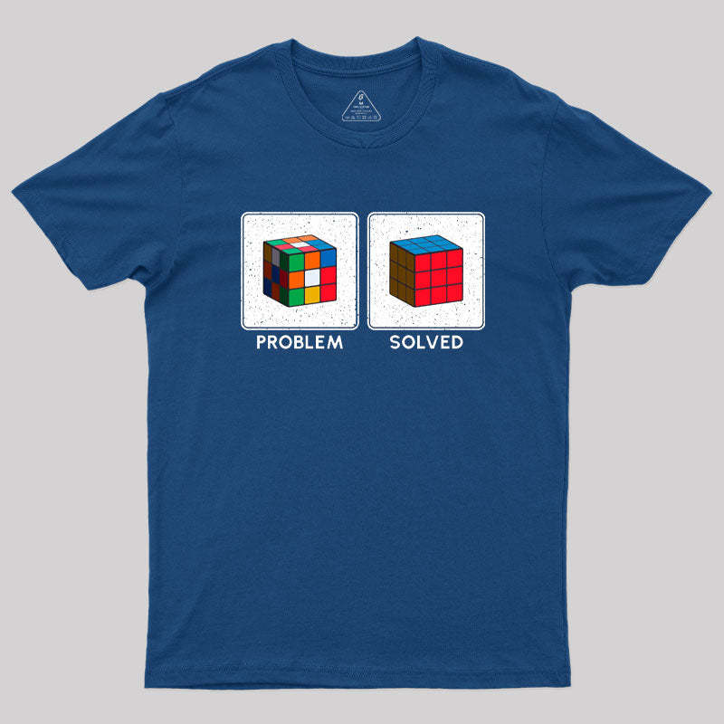Vintage Colorful Cube Problem Solver T-Shirt