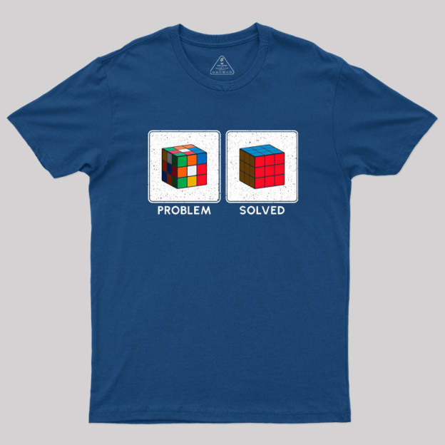 Vintage Colorful Cube Problem Solver T-Shirt