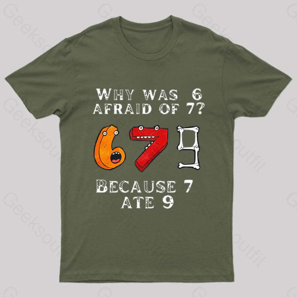 7 Ete 9 Geek T-Shirt Army Green / S
