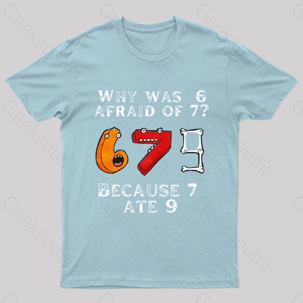 7 Ete 9 Geek T-Shirt Light Blue / S