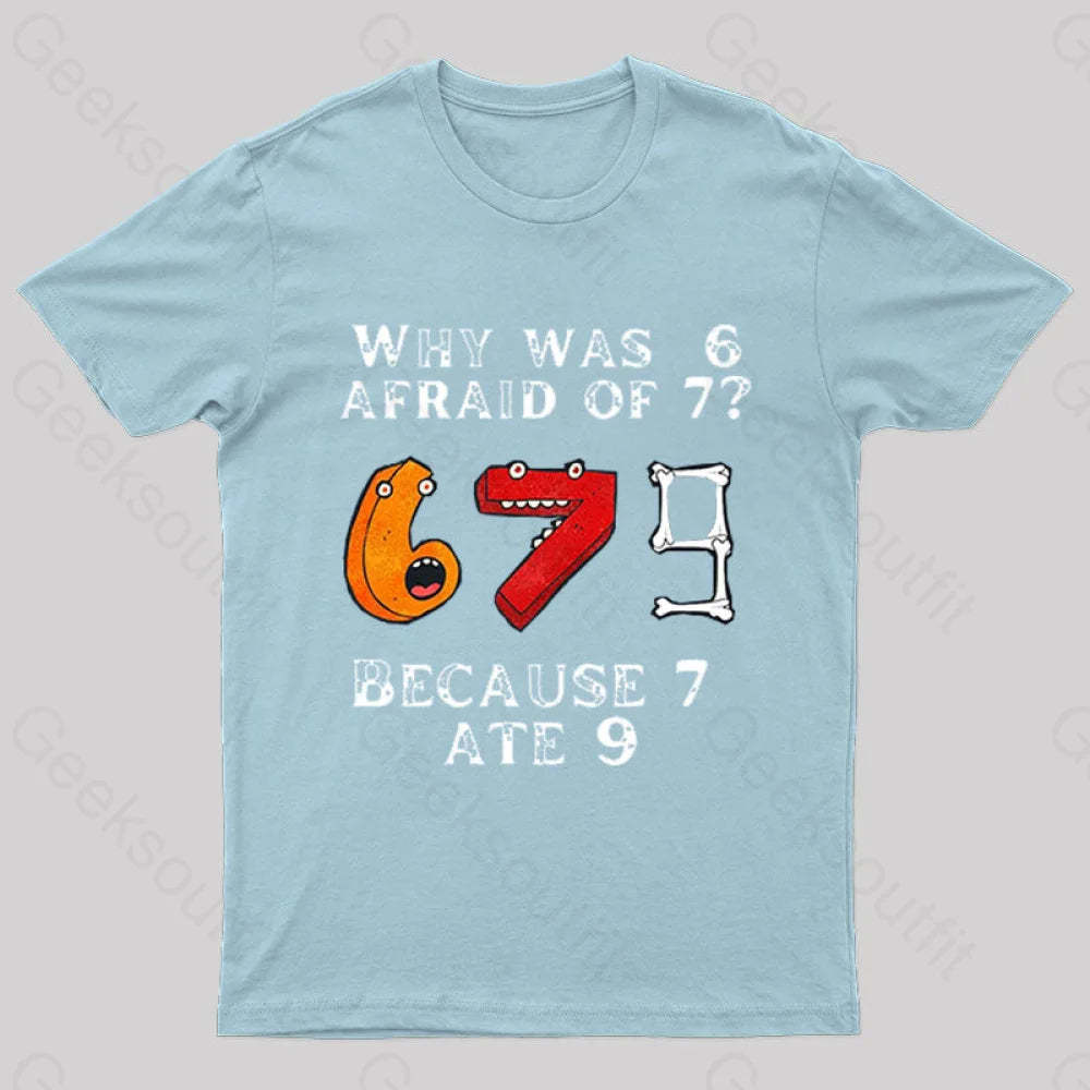7 Ete 9 Geek T-Shirt Light Blue / S