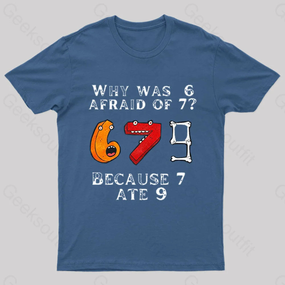 7 Ete 9 Geek T-Shirt Navy / S