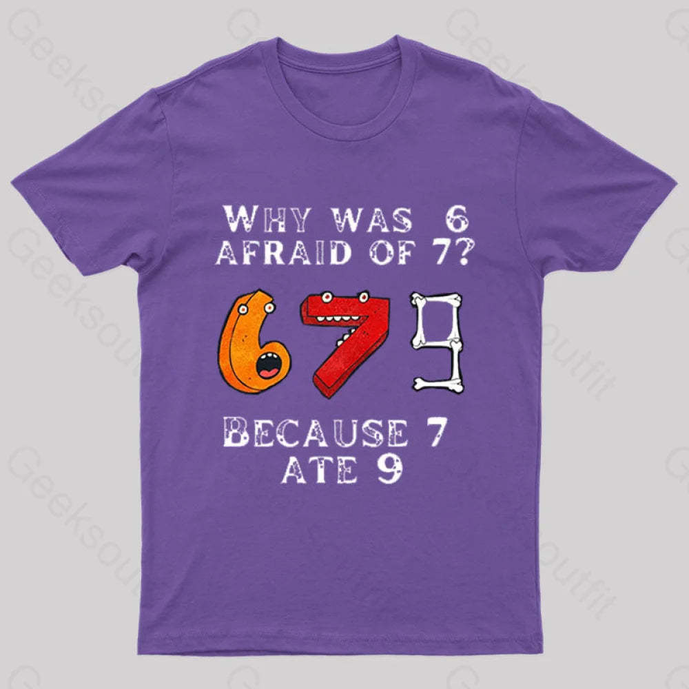 7 Ete 9 Geek T-Shirt Purple / S