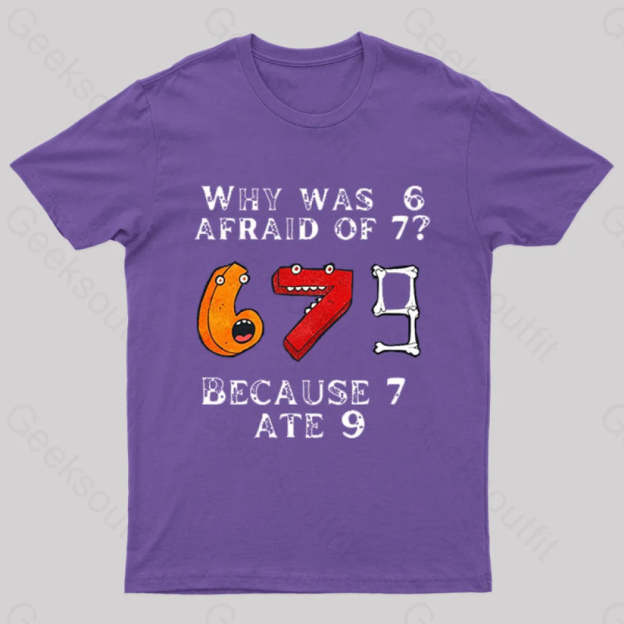 7 Ete 9 Geek T-Shirt Purple / S