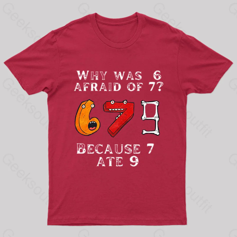 7 Ete 9 Geek T-Shirt Red / S