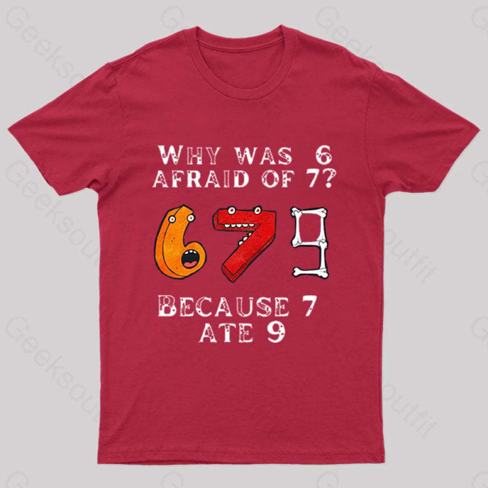 7 Ete 9 Geek T-Shirt Red / S