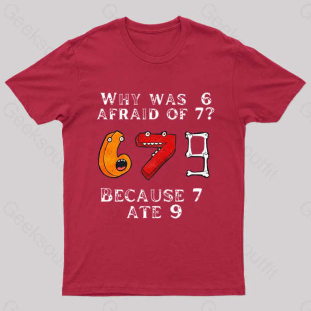 7 Ete 9 Geek T-Shirt Red / S