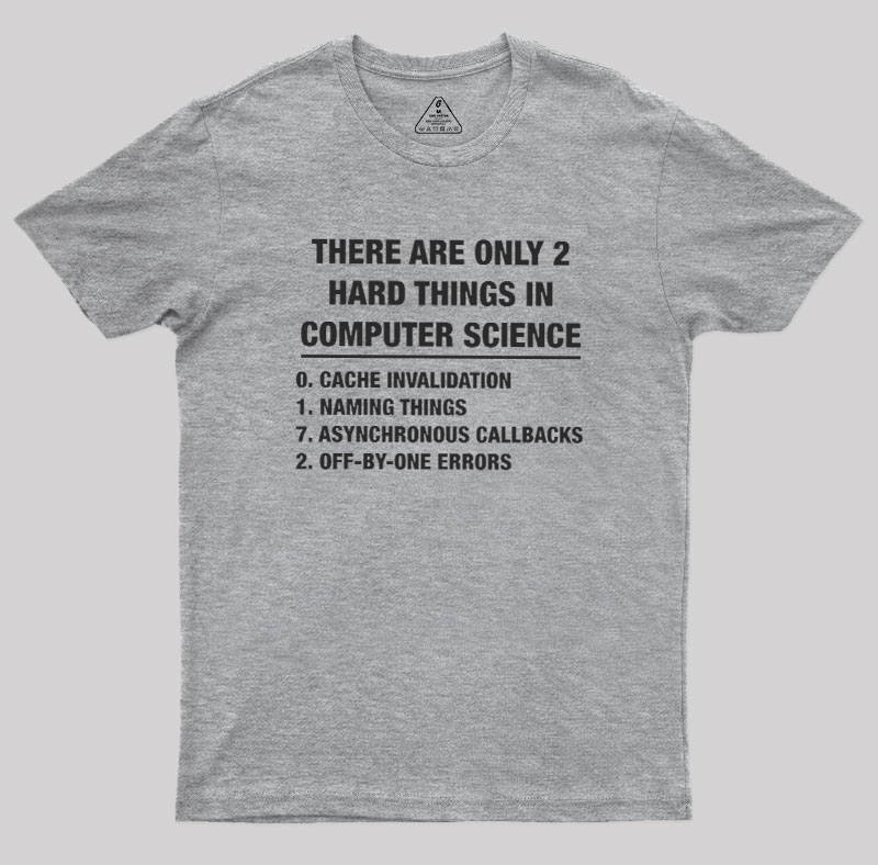 The Two Hard Things Geek T-Shirt